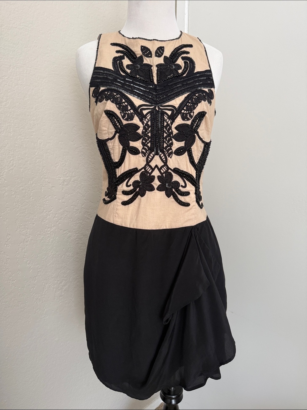 1920’s Inspired Beaded Embroidered Silk Blend Dress